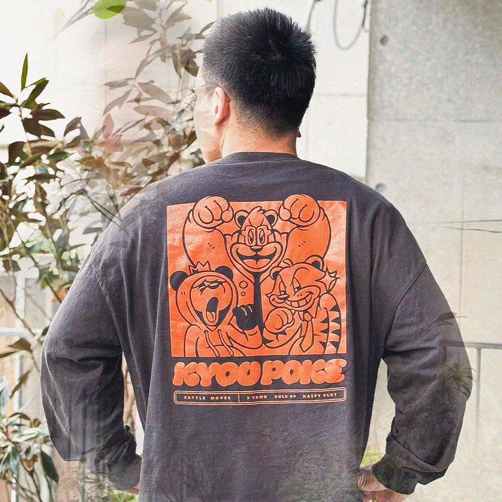 【感謝SALE対象品】KYOUPOKE LS TEE 💥 BATTLE MOVES