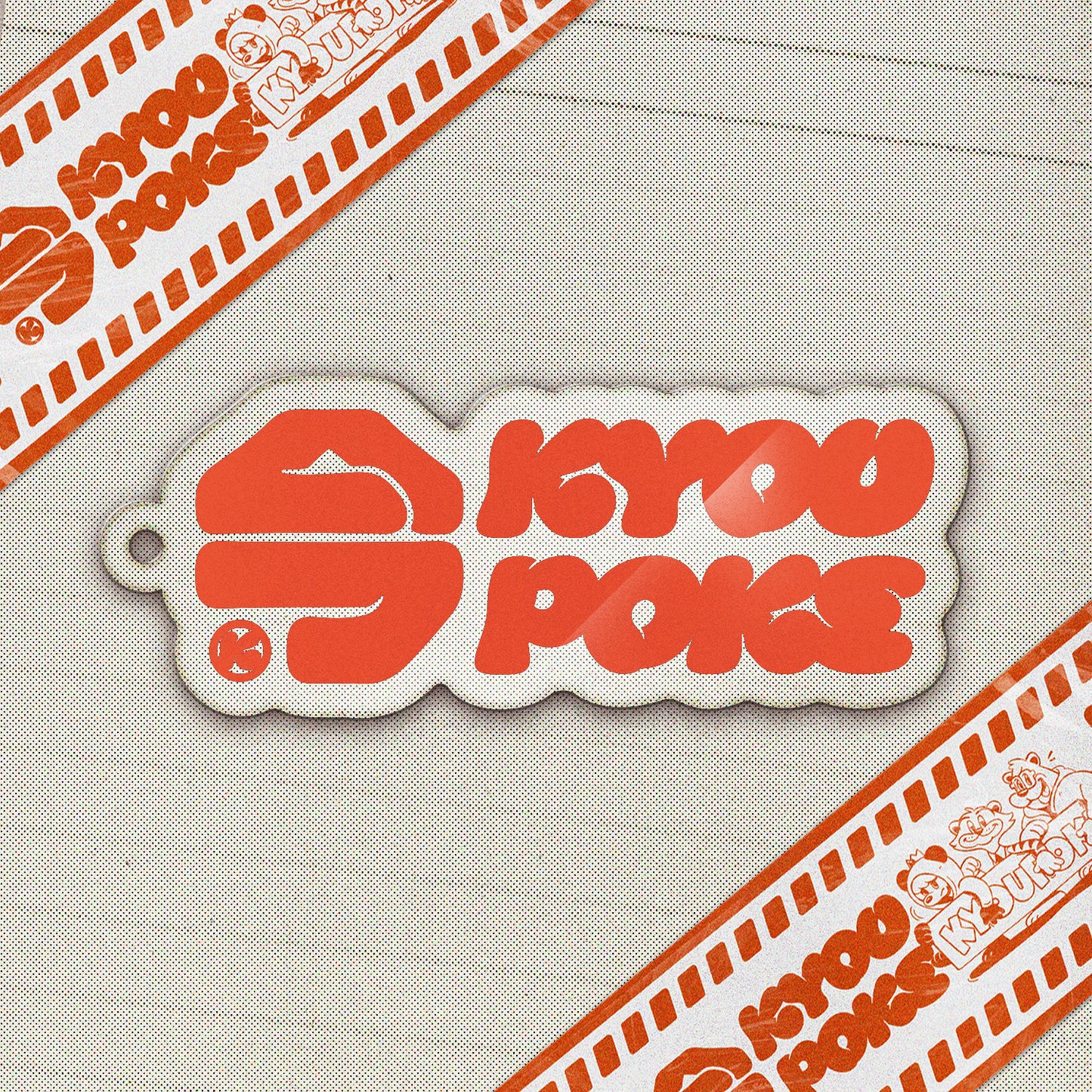 【感謝SALE対象品】KYOUPOKE ACRYLIC KEY HOLDER / LOGO